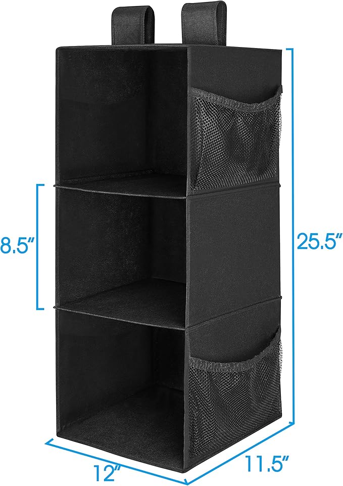 MAX Houser Hanging Closet Organizer, Hanging Sweater Organizer,Foldable Hanging Shelves for Closet