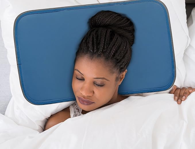 Pillow Cooling Pad - Pressure Activated Gel Cooling Mat Provides Instant Cool Relief - Ideal for Fevers, Migraines, Hot Flashes, Night Sweats - Place on Pillow