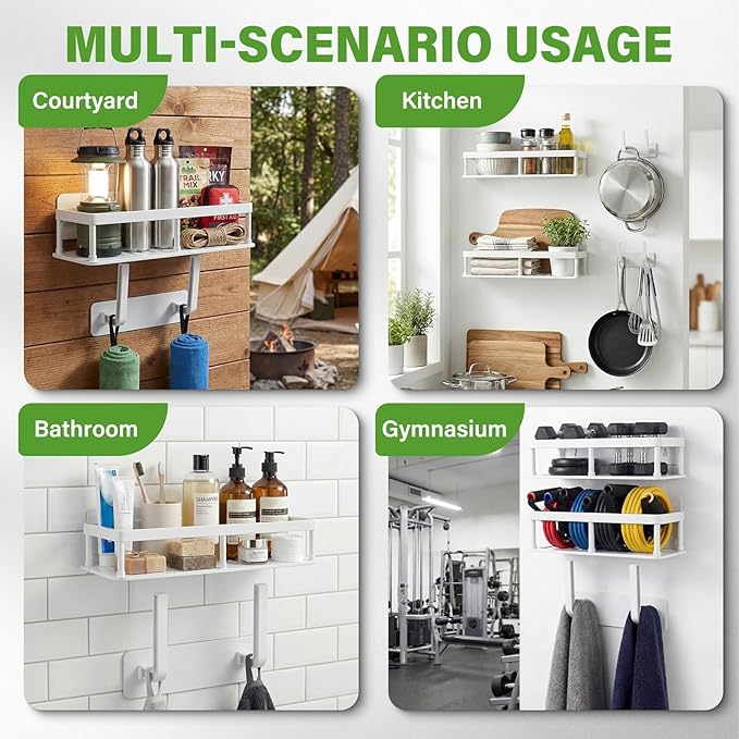 2pc Cosmetic Storage for Dresser Vanity and Bathroom Countertop, Detachable Storage Rack,No Drill Shelves for Wall, Cosmetic Display Case