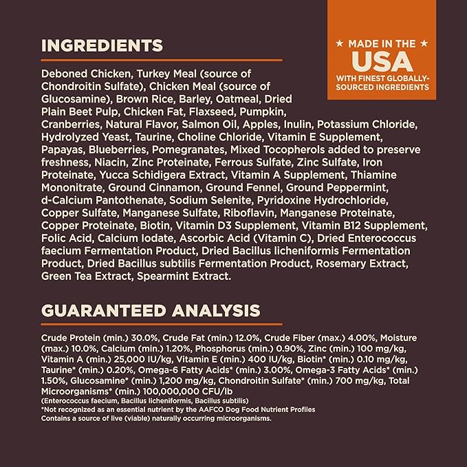 Wellness CORE Digestive Health Dry Dog Food, Wholesome Grains, Natural, Recipe for Dogs with Sensitive Stomachs, Chicken, (4-Pound Bag)