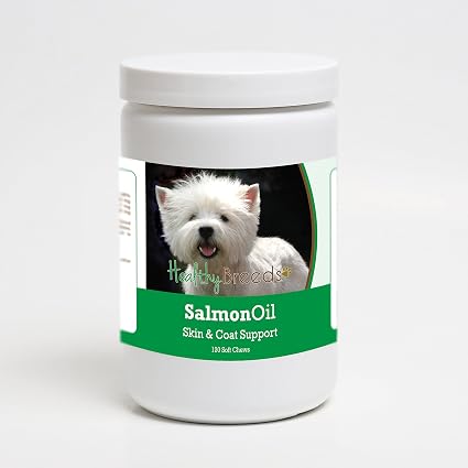 Healthy Breeds West Highland White Terrier Salmon Oil Soft Chews 120 Count