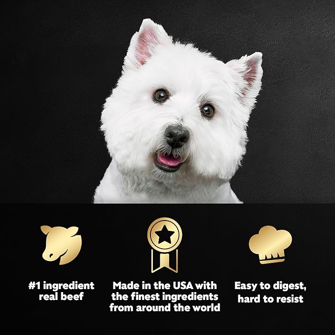 Cesar Wet Dog Food Classic Loaf in Sauce Butcher's Selects Variety Pack, Dry-Aged Ribeye Flavor and Filet Mignon Flavor, 3.5 oz. Easy Peel Trays, Variety Pack 12 Count (Pack of 1)
