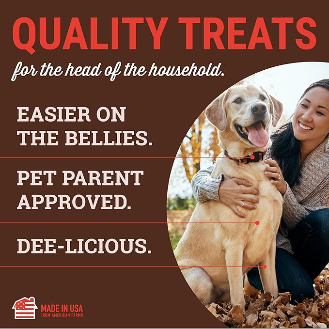 etta says! Yumm Sticks - Real Meat Beef Dog Jerky Treats - Human Grade - Made in The USA (24 Count Pack of 1)