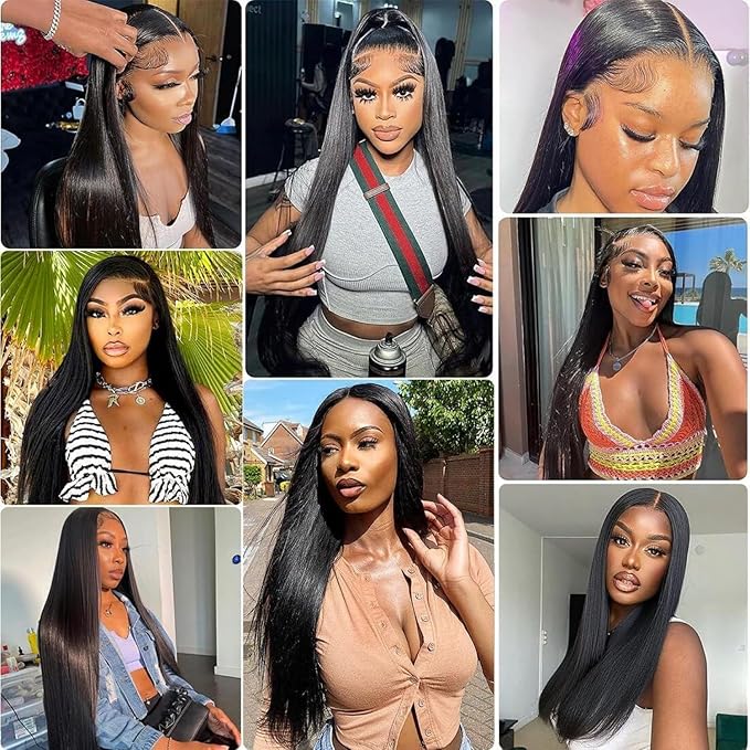 Selina Straight 3 Bundles Human Hair 8 8 8 Inch 300g Bundles 100% Unprocessed Brazilian Virgin Hair Bundles Straight Remy Hair Extensions Natural Black Color