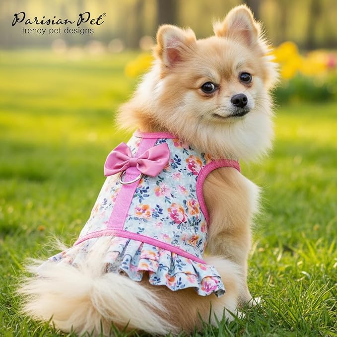 Parisian Pet Spring Blossoms Harness Dress