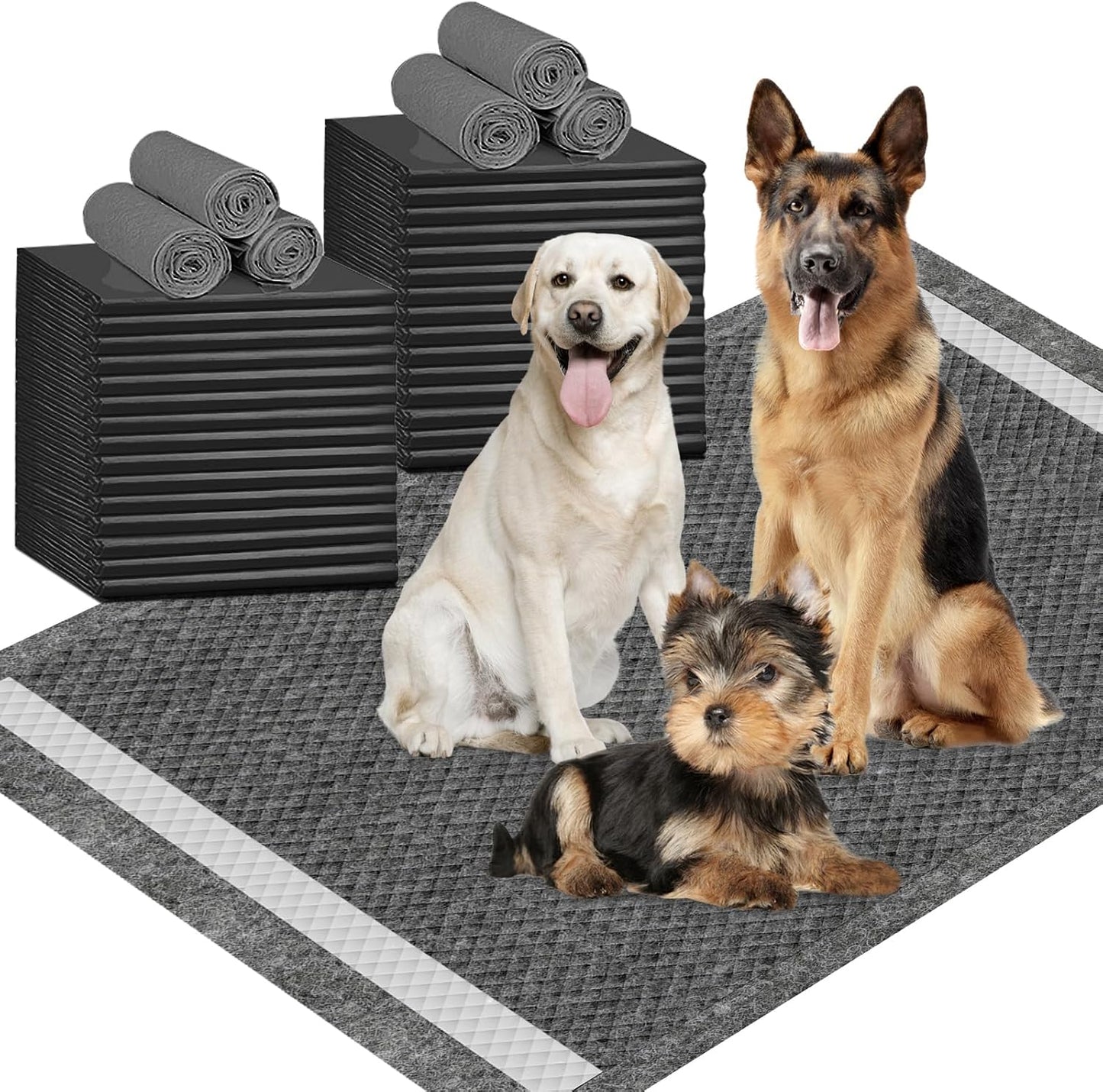 XXL Puppy Training Pads 36"x44" – 30 Count, Jumbo Size with Odor Control & Adhesive Strip