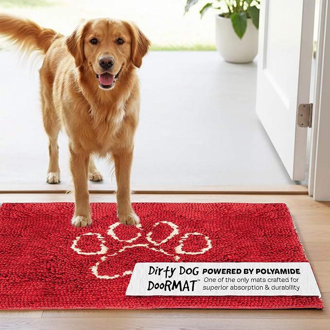 Dog Gone Smart Dirty Dog Doormat, Large, Maroon