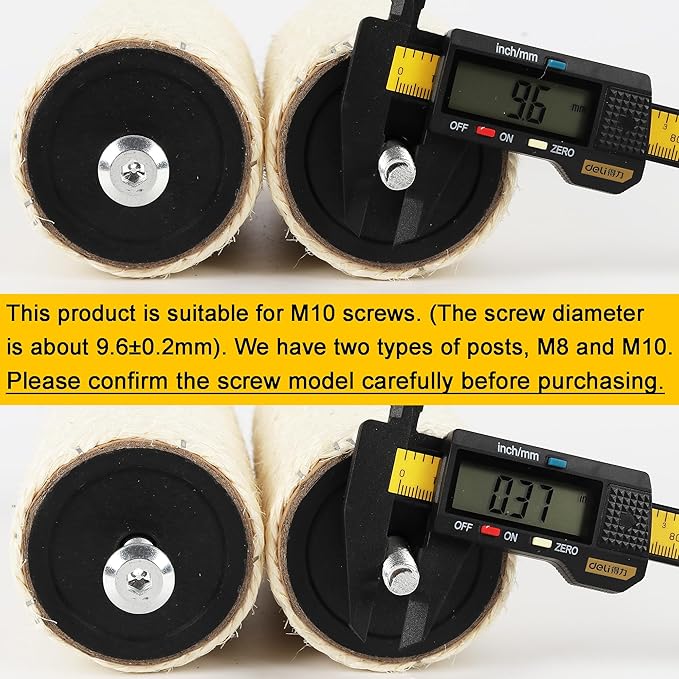 4 Pcs 2.9in 7.4cm Diameter Cat Tree Scratching Post Replacement Sisal Pole Parts (M10, 13.8in/35cm)