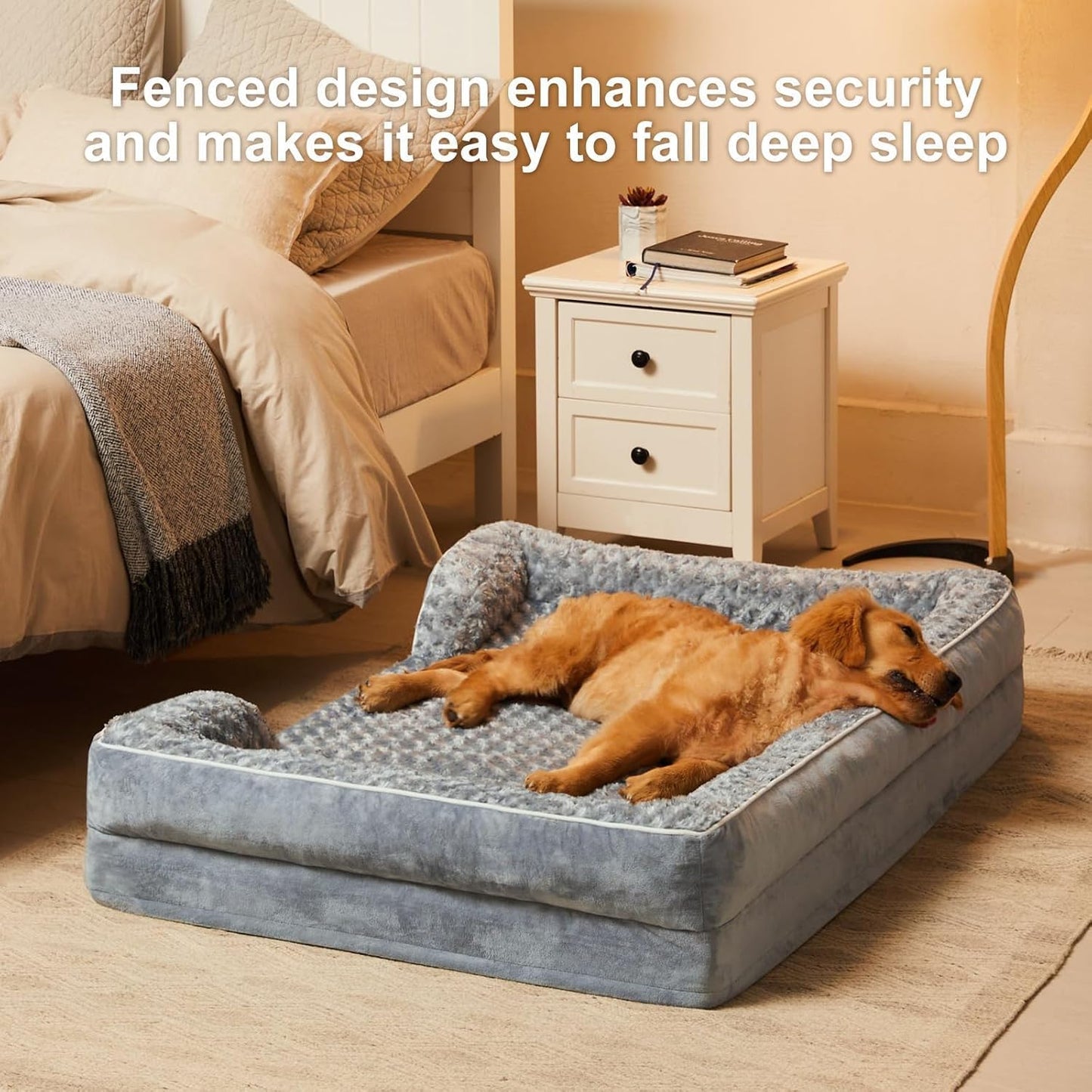 Deep Sleep Bed – Memory Foam Support + Washable Cover