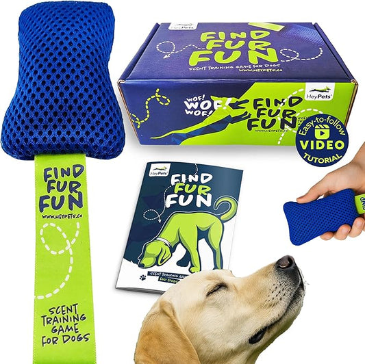 Dog Scent Training Kit – Nosework & Mental Stimulation Toy for Dogs, Interactive Hide & Seek Enrichment Game with Anise Scent Pouches