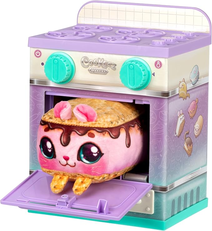 The Cookeez Makery Lil' Bakez Multi Pet Playset, Comes to Mix & Make 3 Bakes, Includes 3 Non-Electric Scented Plush Pets, Ingredients, Accessories, & Apron- Amazon Exclusive