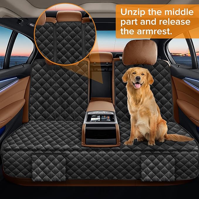 Dog Car Seat Cover for Back Seat Compatible with Jeep Gladiator Compass Wrangler Cherokee Renegade Accessories, Waterproof Non-Slip Pet Bench Backseat Covers 2026 New