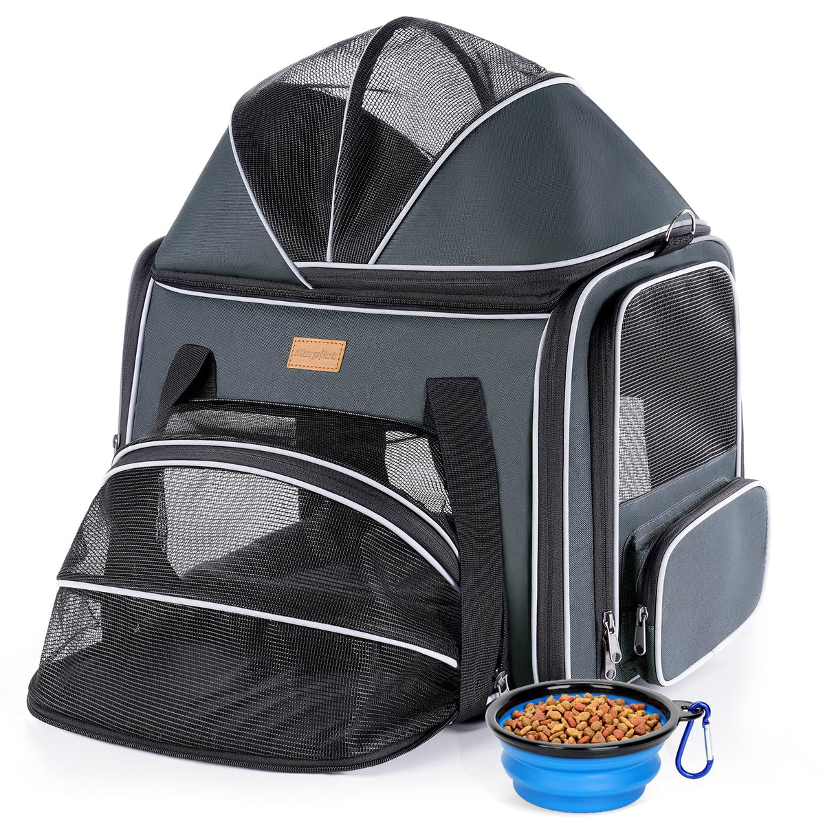 Morpilot Top and Side Expandable Cat Carrier for Pets up to 20lbs - Image 1