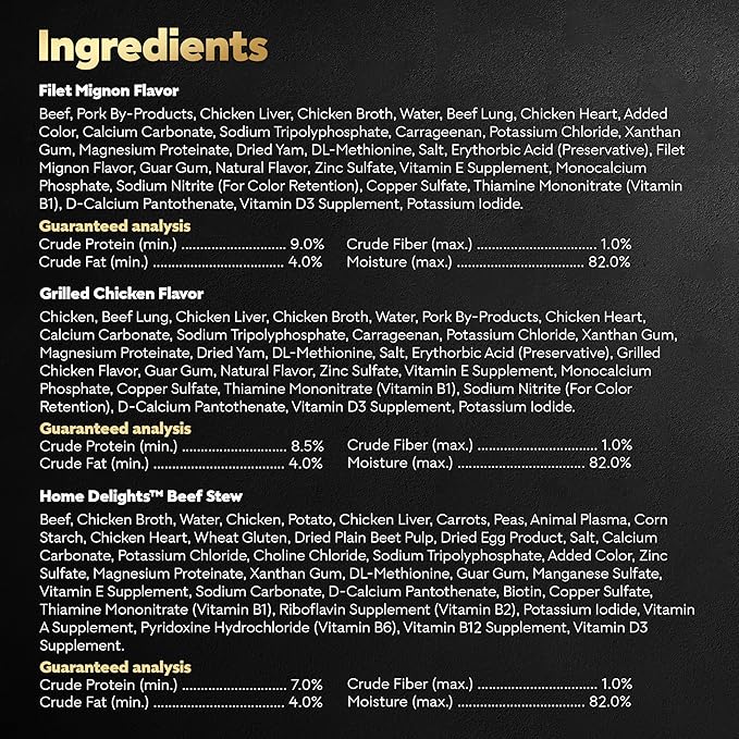 Cesar Wet Dog Food Home Delights & Classic Loaf in Sauce, Variety Pack, 3.5 oz, 36 Count (Pack of 1)