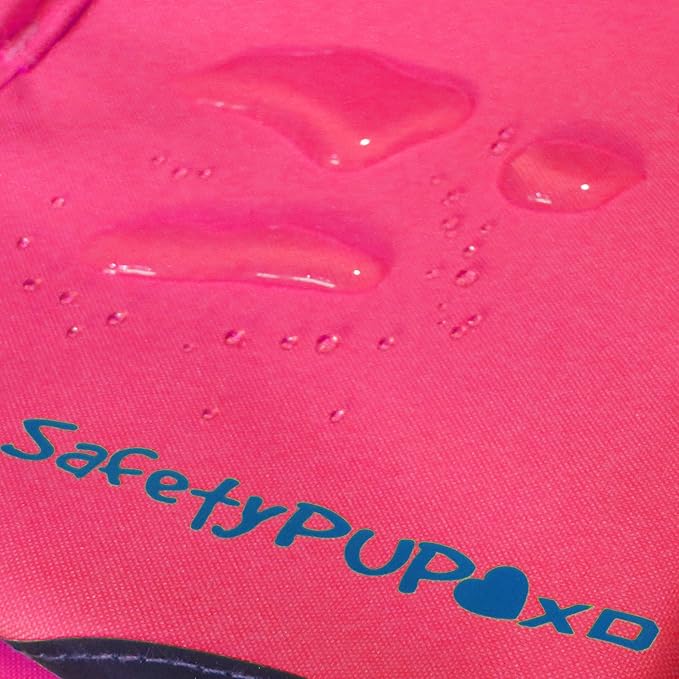 SafetyPUP XD Dog Reflective Vest – Hi-Vis Fluorescent Visibility That Helps to Safeguard Your Pet On/Off Leash in Urban & Rural Areas (Pink, Medium)