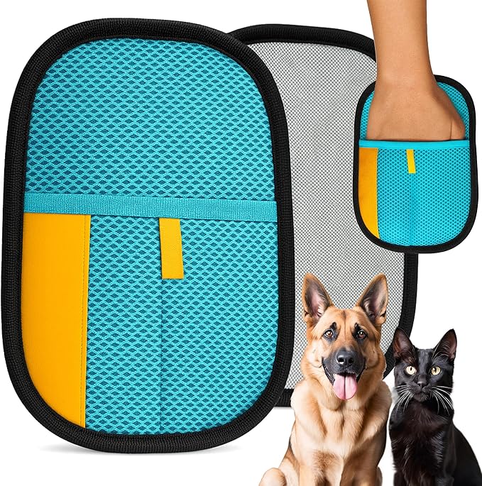 Uproot Pet Hair Removal Glove for Cats & Dogs: Infinitely-Reusable Electrostatic Pet Hair Remover Glove for Any Fabric - Cleans Furniture, Clothes, Car Upholstery, & More