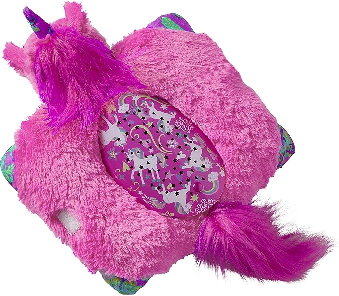 Pillow Pets Colorful Pink Unicorn Sleeptime Lite 11" Stuffed Animal Plush Nightlight