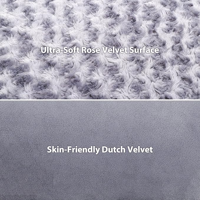 MIHIKK Orthopedic Dog Couch Bed Deluxe Plush L-Shaped with Waterproof Lining Bolster Dog Sleeping Sofa with Removable Washable Cover & Nonskid Bottom Pet Bed for Jumbo Dogs, Gray
