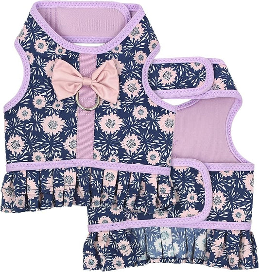 Parisian Pet Midnight Blossoms Harness Dress