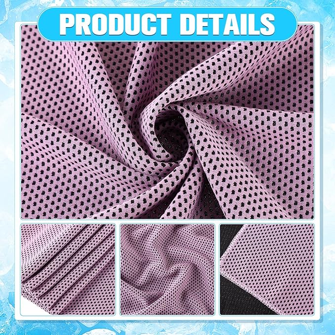 Maitys 200 Pcs Cooling Towel 32 x 12 Inch Microfiber Ice Towel for Neck and Face, Chilly Sweat Rag for Hot Weather Athletes, Gym, Yoga, Workout