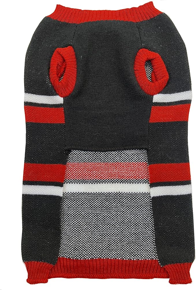 NFL San Francisco 49ers Dog Sweater, Size Extra Large. Warm and Cozy Knit Pet Sweater with NFL Team Logo, Best Puppy Sweater for Large and Small Dogs
