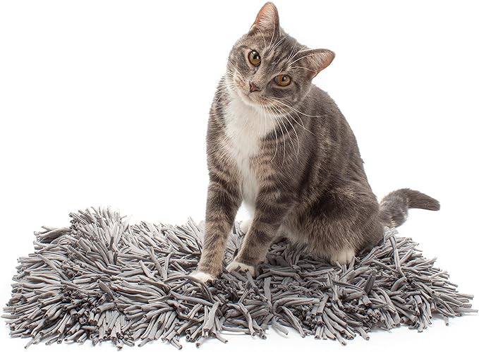 Jackson Galaxy Snuffle Mat for Cats Puzzle Feeder & Enrichment Toy in One - Also for Dogs