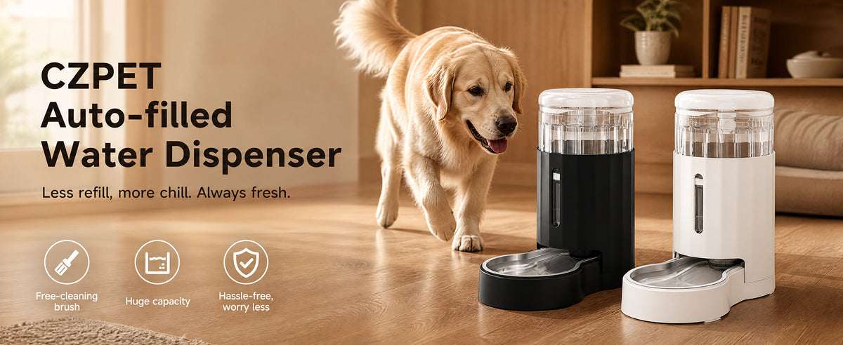 CZPET Dog Water Bowl Dispenser 5L, Wider Mouth Gravi - Image 8