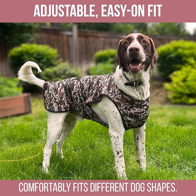 Dog Cooling Vest - 2-Layer Cooling with Soft Microfiber Fabric - Lightweight, Adjustable and Comfortable - UV Protection for Small to Large Dogs - Relief in Hot Weather (Green, X-Small)
