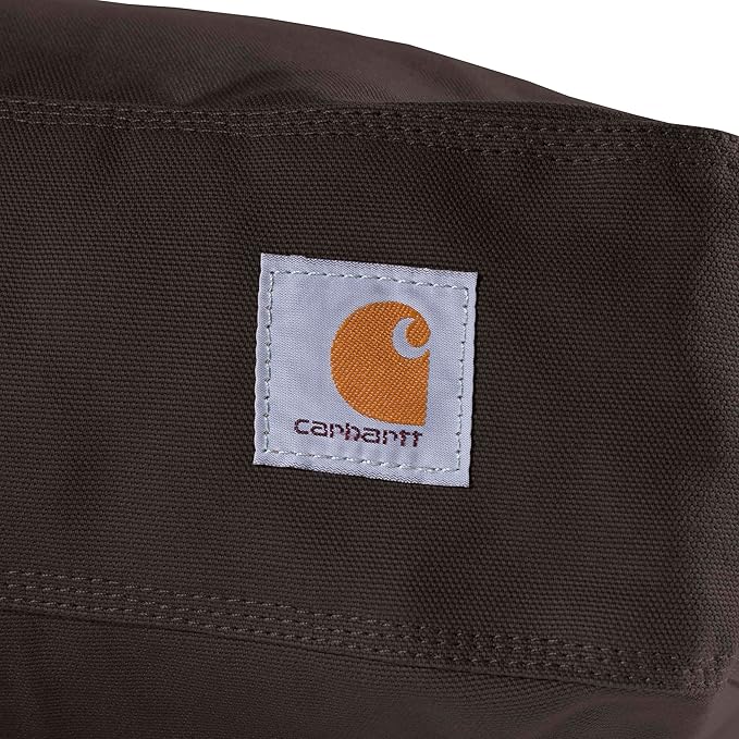 Carhartt Durable Canvas Pet Bed, Water Resistant Firm Duck Dog Bed, Dark Brown, Medium