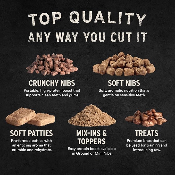 Vital Essentials Freeze Dried Raw Dog Food, Beef Patties Entree, 30 oz