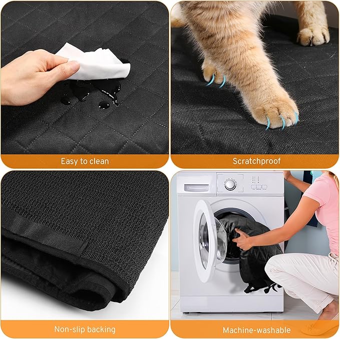 Dog Car Seat Cover for Back Seat Compatible with Jeep Gladiator Compass Wrangler Cherokee Renegade Accessories, Waterproof Non-Slip Pet Bench Backseat Covers 2026 New