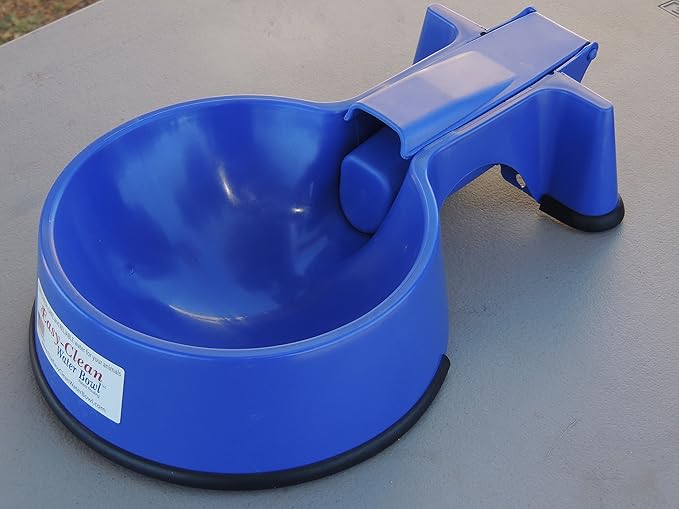 Easy-Clean Auto-Fill Water Bowl with Indoor Installation Kit and 25 foot of Poly-tubing,Blue