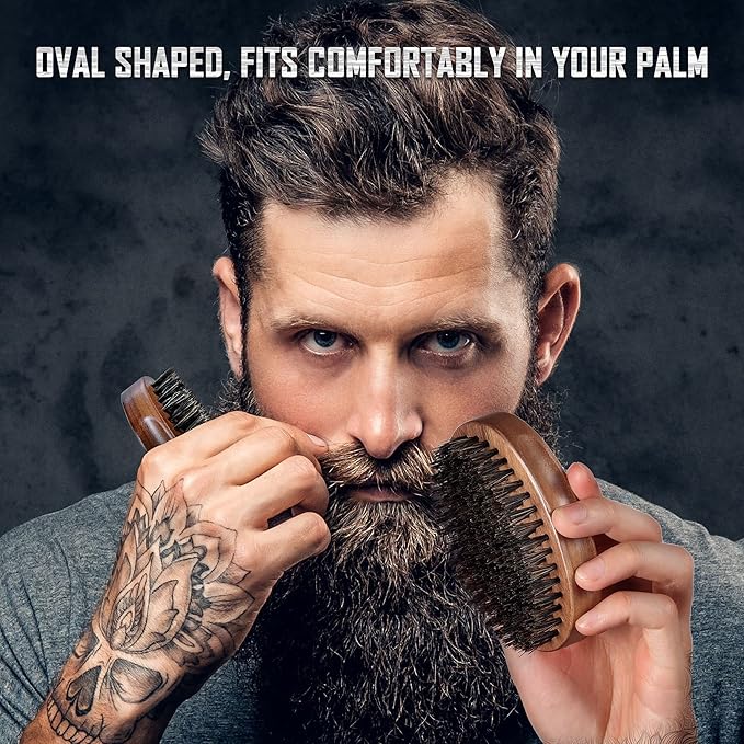BFWood Lint Brush for Clothes and Military Beard Brush