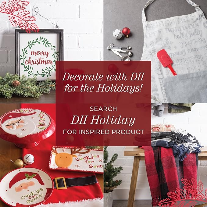 DII 100% Cotton Solid Chambray Kitchen Set, Potholders, Gray, 2 Piece