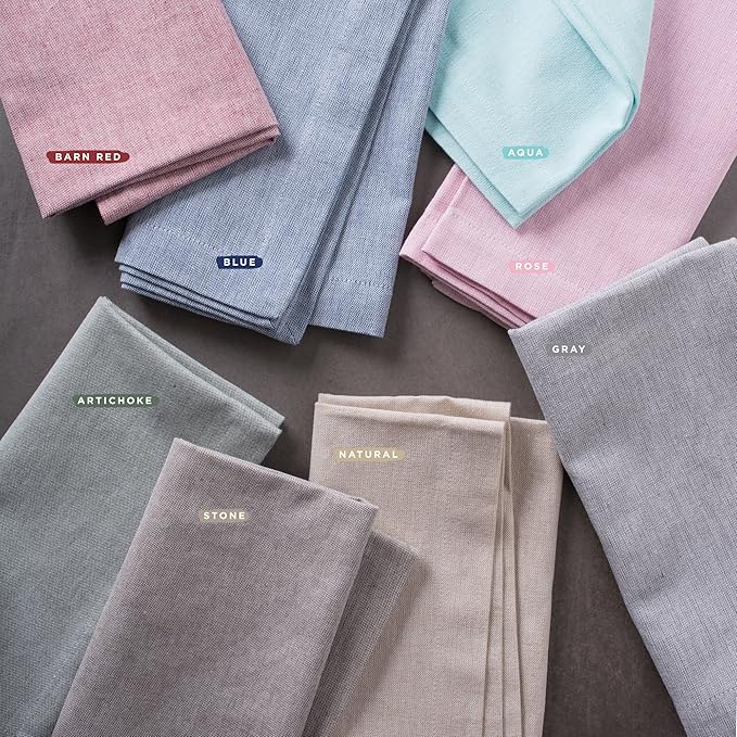 DII 100% Cotton Solid Chambray Kitchen Set, Chef Apron, Natural, 1 Piece