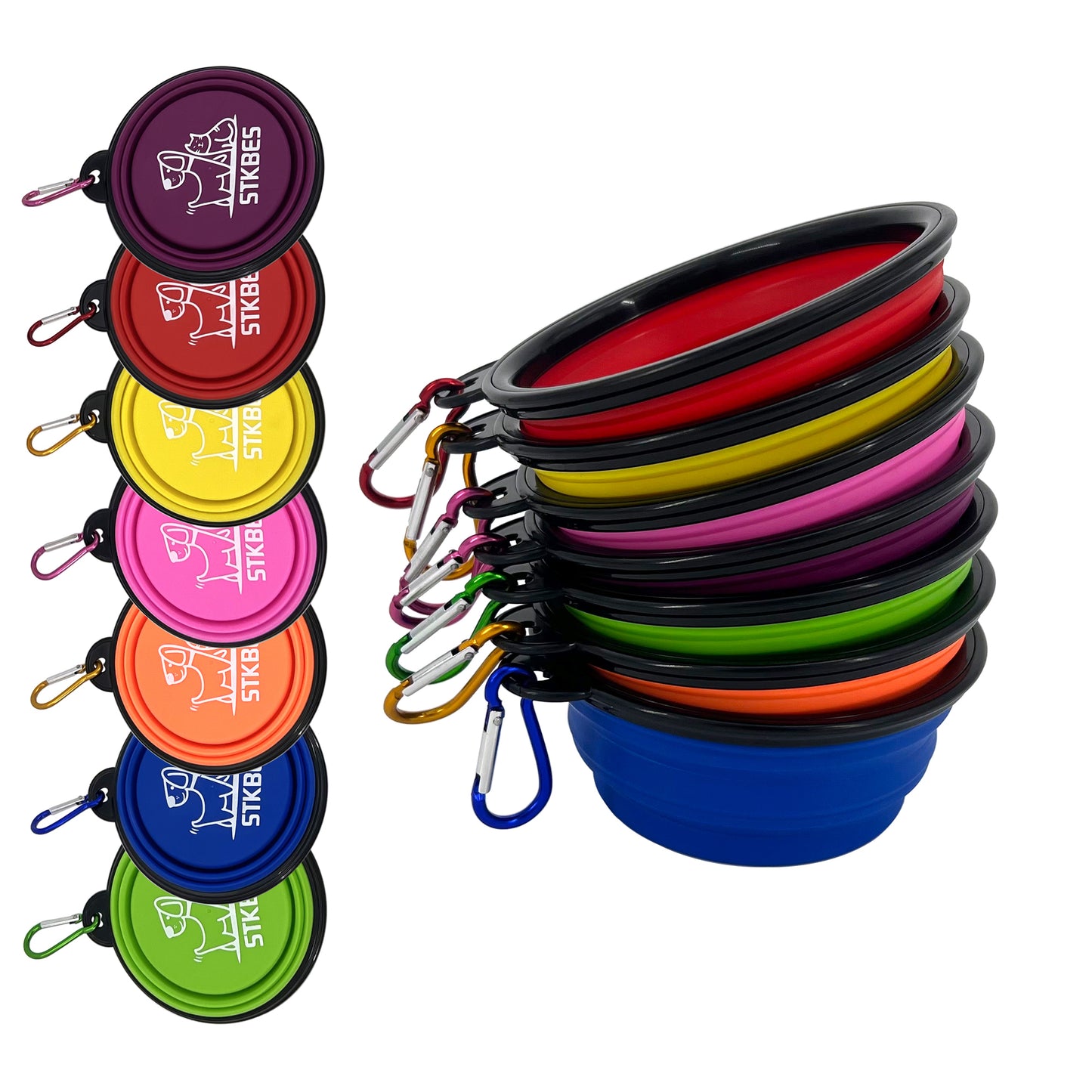 Collapsible Dog Bowl, 10 Pack, Portable, Safe, Reusa | Travel Essentia - Image 8