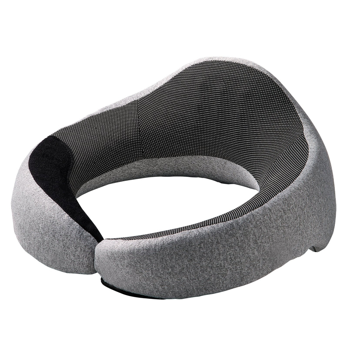 Travel Pillow Double-Layered Memory Foam Neck Pillow For Traveling Black-Gray - Image 6